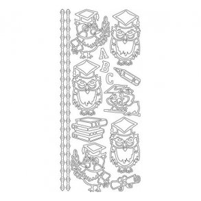 Stickers ugler guld 3441 S2