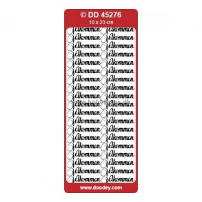 Stickers velkommen Guld S14