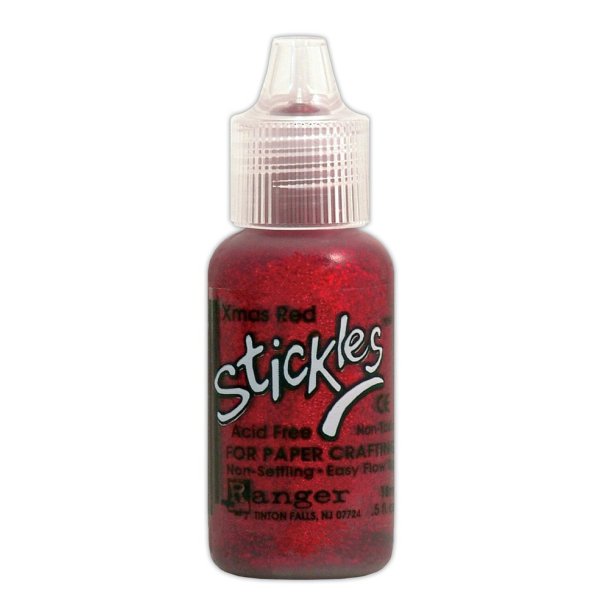 Stickles Christmas red glitterlim 18ml