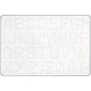 Stiftplade - bogstaver