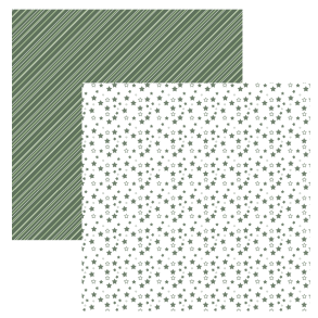 Designpapir Stjerner Gr�n 30,5 x 30,5 cm