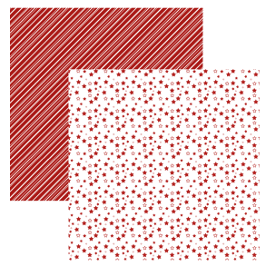 Designpapir Stjerner R�d 30,5 x 30,5 cm