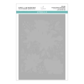Layered Festive Poinsettias Stencil (STN-098)
