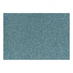 Strygestof, 148x210 mm, Glitter, Lysebl, 1 Ark