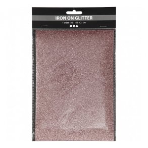 Strygestof, 148x210 mm, Glitter, Lyserd, 1 Ark