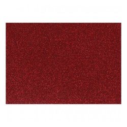 Strygestof, 148x210 mm, Glitter, Rd, 1 Ark