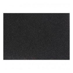 Strygestof, 148x210 mm, Glitter, Sort, 1 Ark