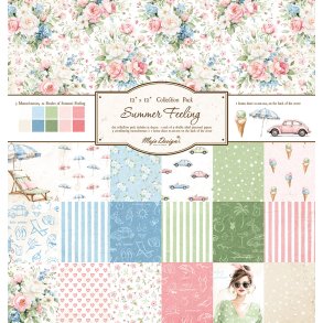 Papirblok Summer Feeling Maja Design 15ark 12x12