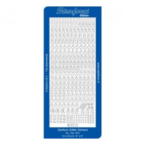 Tal. 1cm. Transparant s�lv S8