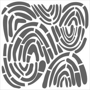 Stencil Rainbow Montage 12x12 Inch xxx