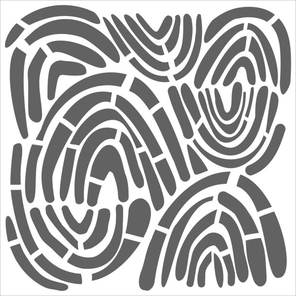 Stencil Rainbow Montage 12x12 Inch xxx