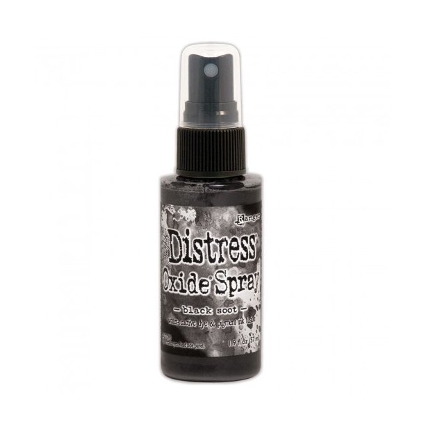 Tim Holtz distress oxide spray Black Soot 