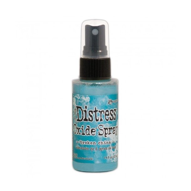 Tim Holtz distress oxide spray Broken china 