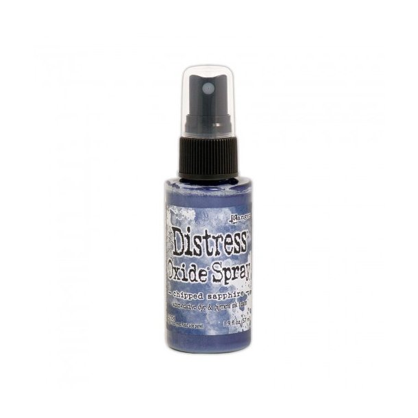 Tim Holtz distress oxide spray "Chipped Sapphire" 