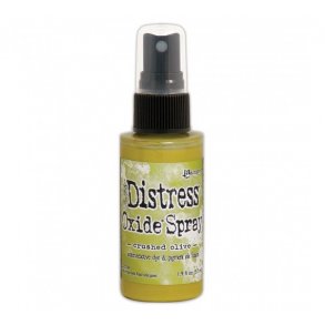 Tim Holtz distress oxide spray Crushed Olive 