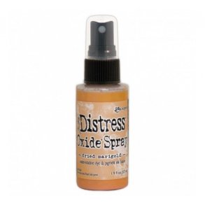 Tim Holtz distress oxide spray Dried Marigold 