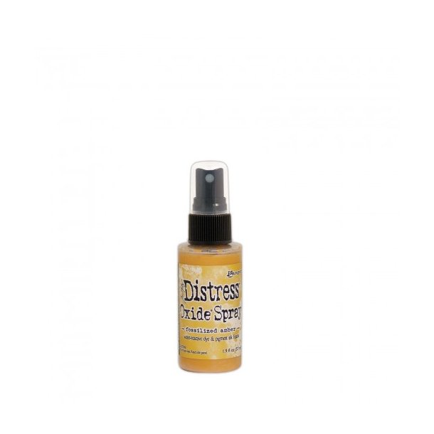 Tim Holtz distress oxide spray Fossilized amber 