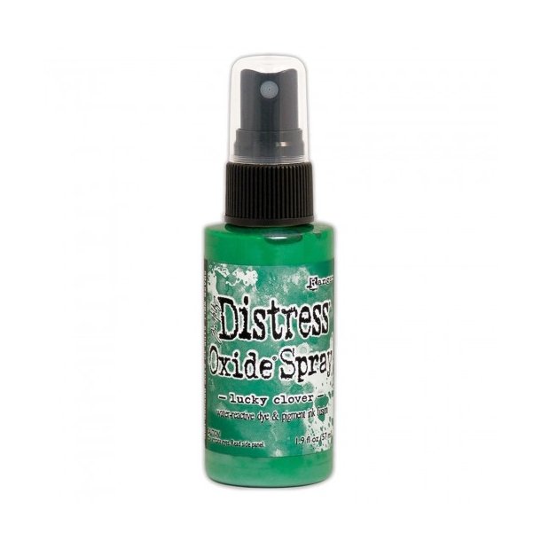 Tim Holtz distress oxide spray Lucky Clover