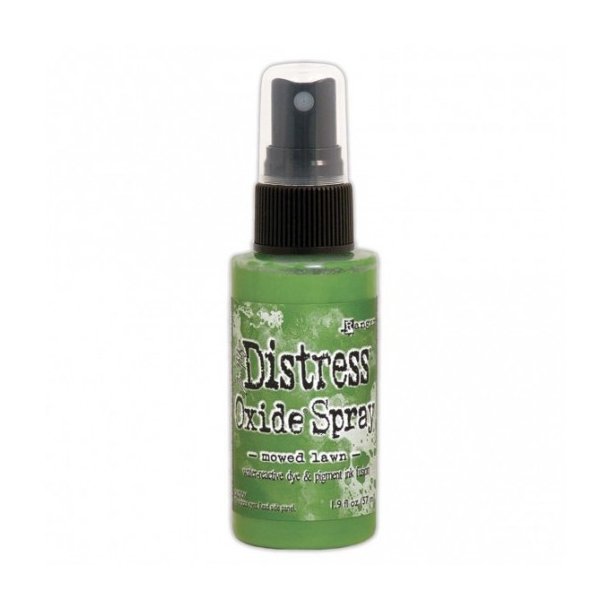 Tim Holtz distress oxide spray Mowed lawn 