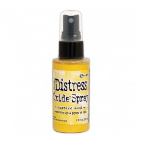 Tim Holtz distress oxide spray Mustard Seed 