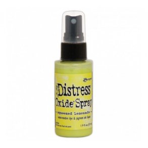 Tim Holtz distress oxide spray Squeezed lemonade 