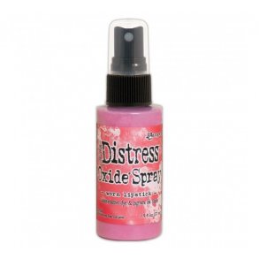 Tim Holtz distress oxide spray Worn Lipstick 