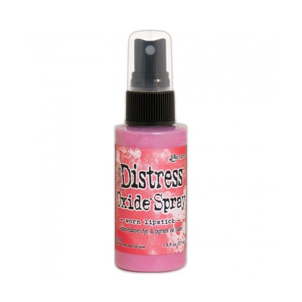 Tim Holtz distress oxide spray Worn Lipstick 