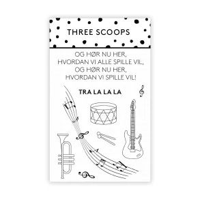 Akrylstempel Instrumenter Three Scoops