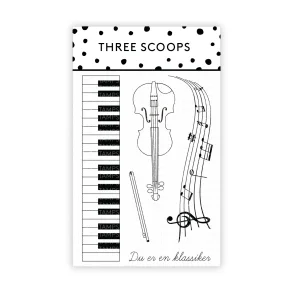 Akrylstempel Violin- og klaverspil Three Scoops