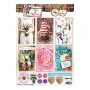 Udstanset ark 6 foto med tilbeh�r HH542