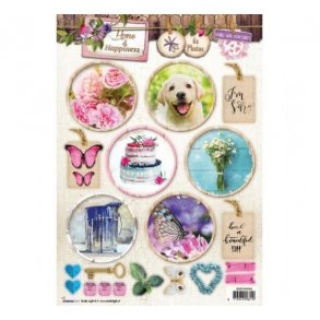 Udstanset ark 6 foto med tilbeh�r HH548