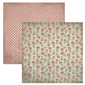 Designpapir Vintage All Flower - 30,5 x 30,5 cm - Luna Hobby