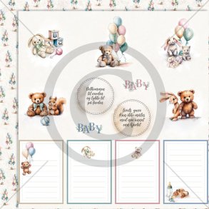 Papirdesign m�nsterpapir 12 x 12