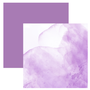 Designpapir Lilla Watercolor - 30,5 x 30,5 cm - Luna Hobby