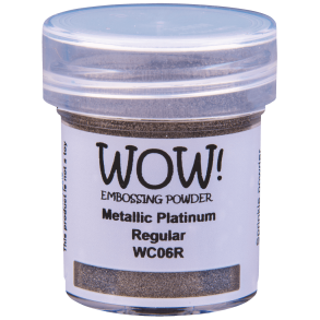 WOW Embossingpulver Metallic Platinum Regular WC06R