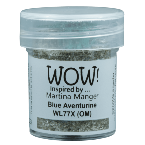 WOW Embossingpulver Blue Aventurine*Martina Manger* WL77X