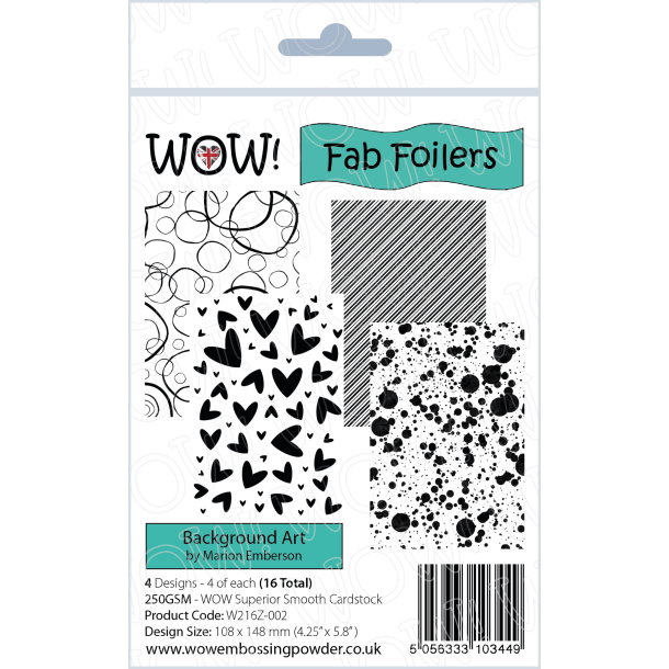 WOW! Fab Foilers - Background Art (by Marion Emberson) 16 ark W216Z-002