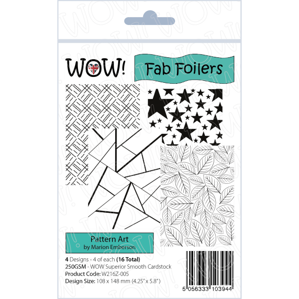 WOW! Fab Foilers - Pattern Art (by Marion Emberson) 16 Ark W216Z-005