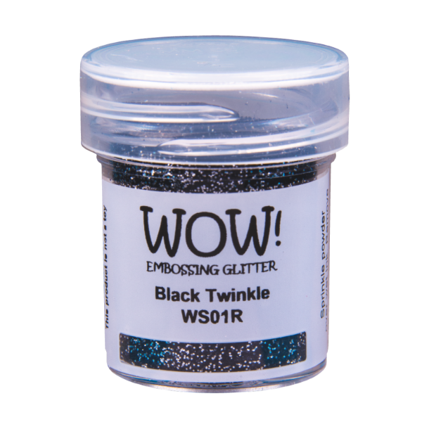 WOW Embossing Pulver "Black Twinkle" WS01R 