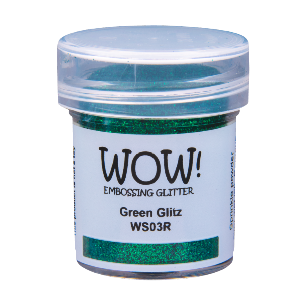 WOW Embossing Pulver "Green Glitz" WS03R 