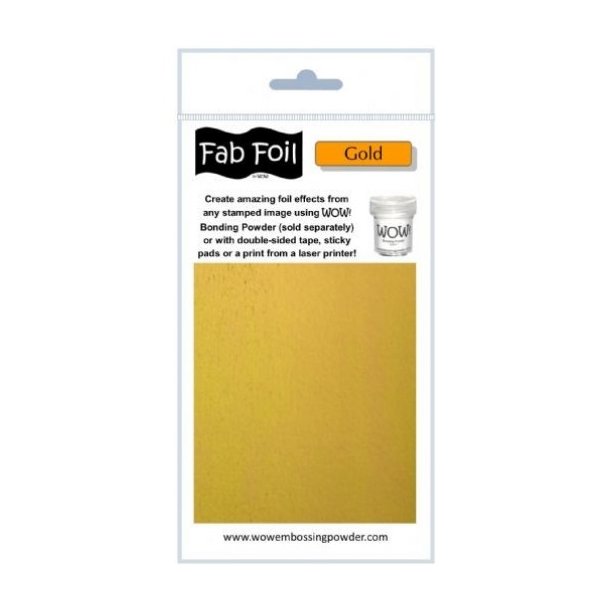 Wow Fab foil 1m x 10cm Gold w216-gld01