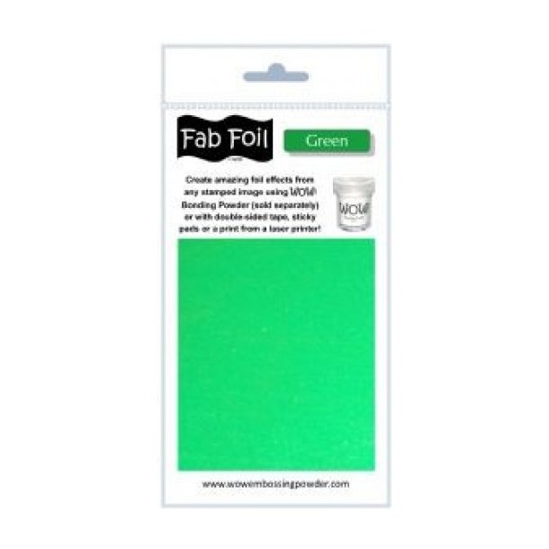 Wow fab foil 1m x 10cm green