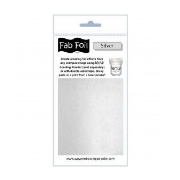 Wow fab foil 1m x 10cm Silver