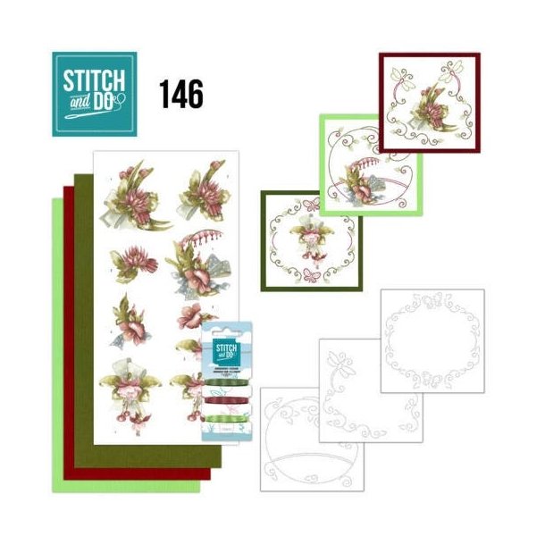 Stitch and Do 146 - Pretty Flowers - Red Flowers - Stitch & Do - Lunahobby